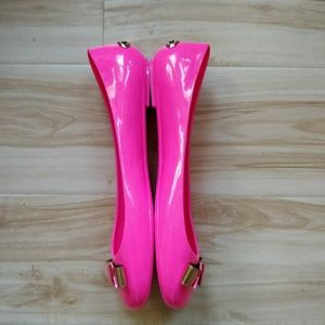 Ted Baker Caelan Hot Pink Jelly Ballet Flats 8